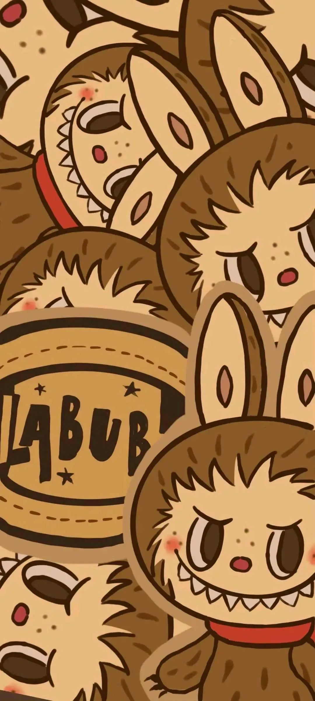 Labubu toy character pattern