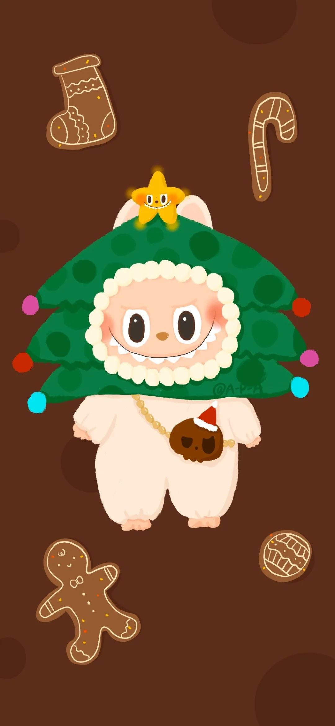 Christmas Labubu Tree Outfit