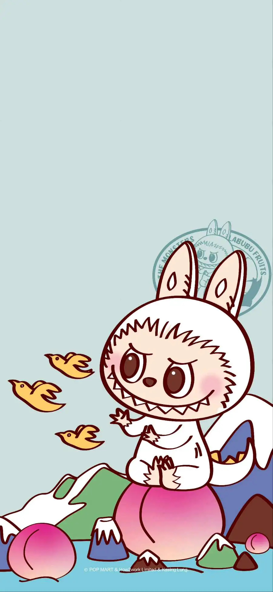 Labubu Fruits Toy Illustration