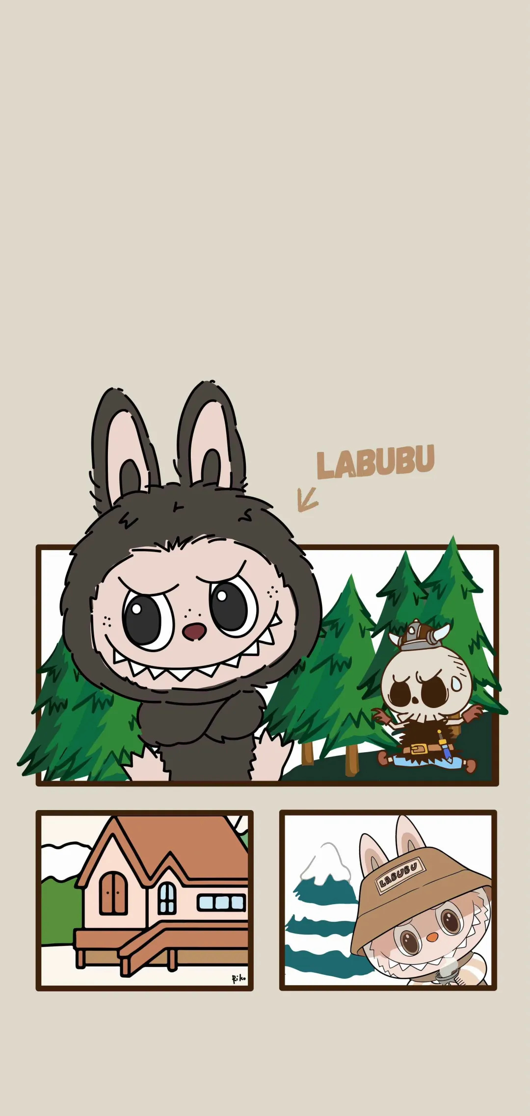 Labubu in nature